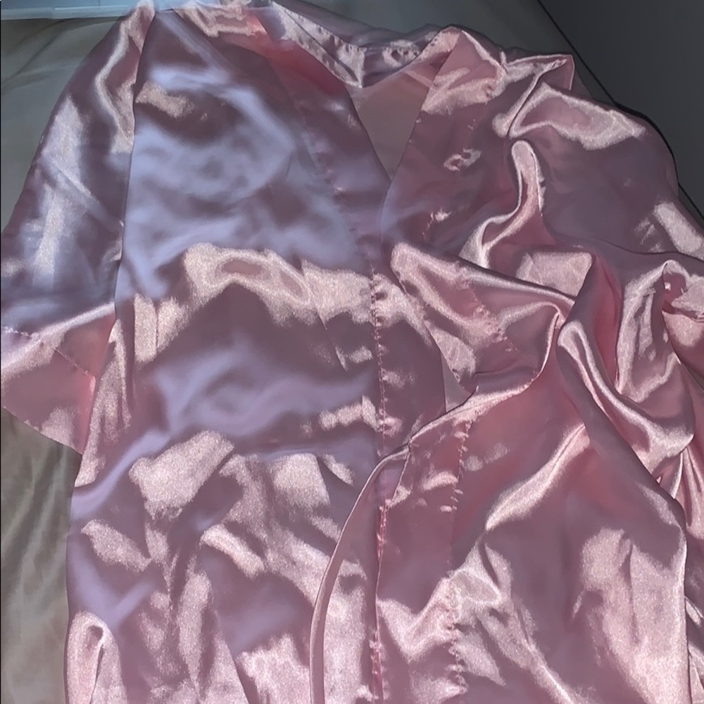 Pink Silk robe
